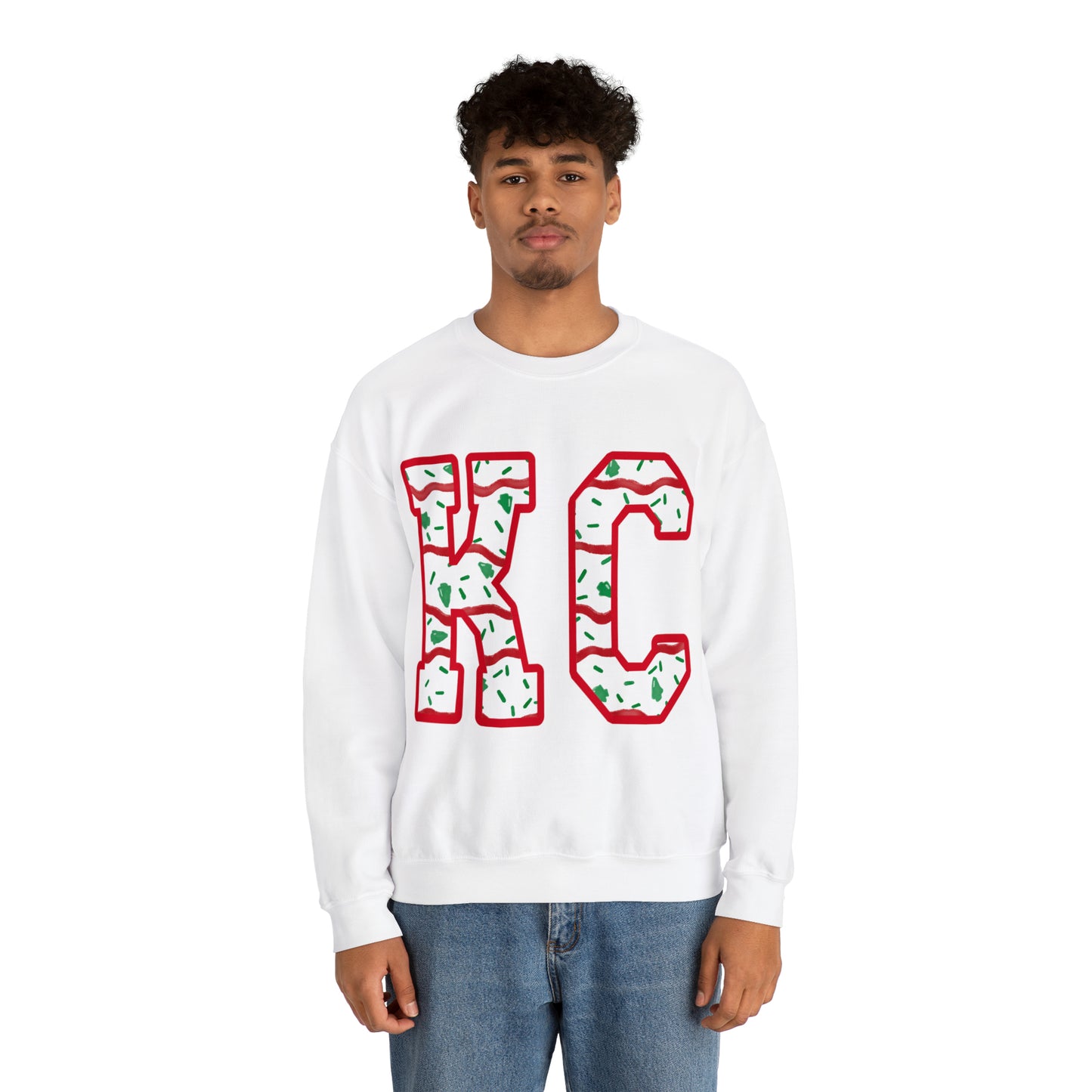 Unisex Heavy Blend™ Crewneck Sweatshirt - KC Christmas cake