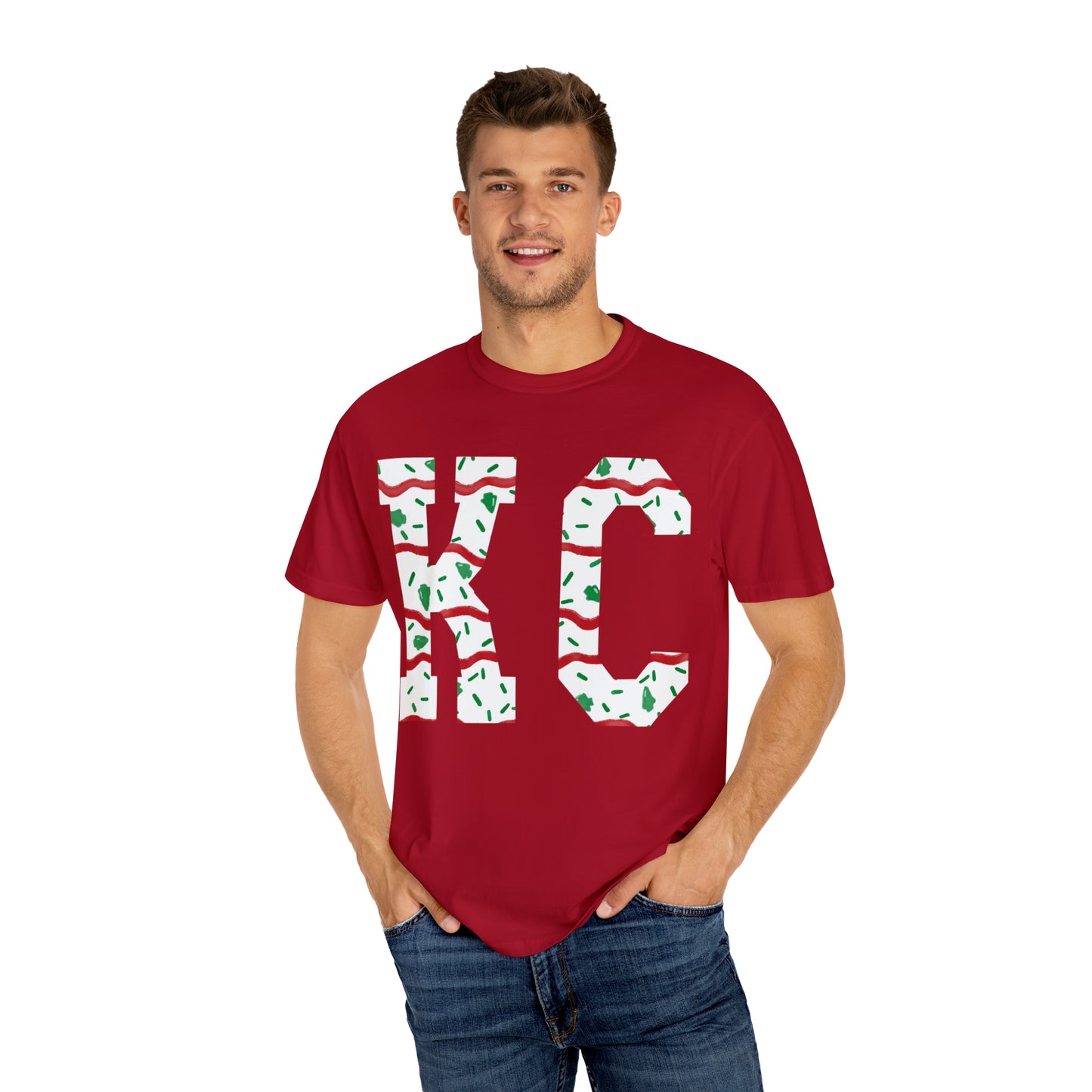 Unisex Garment-Dyed T-shirt - KC Christmas Cake