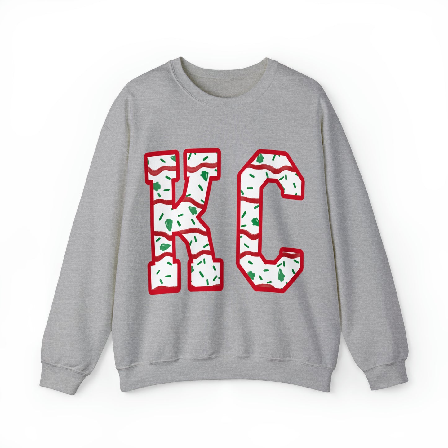 Unisex Heavy Blend™ Crewneck Sweatshirt - KC Christmas cake