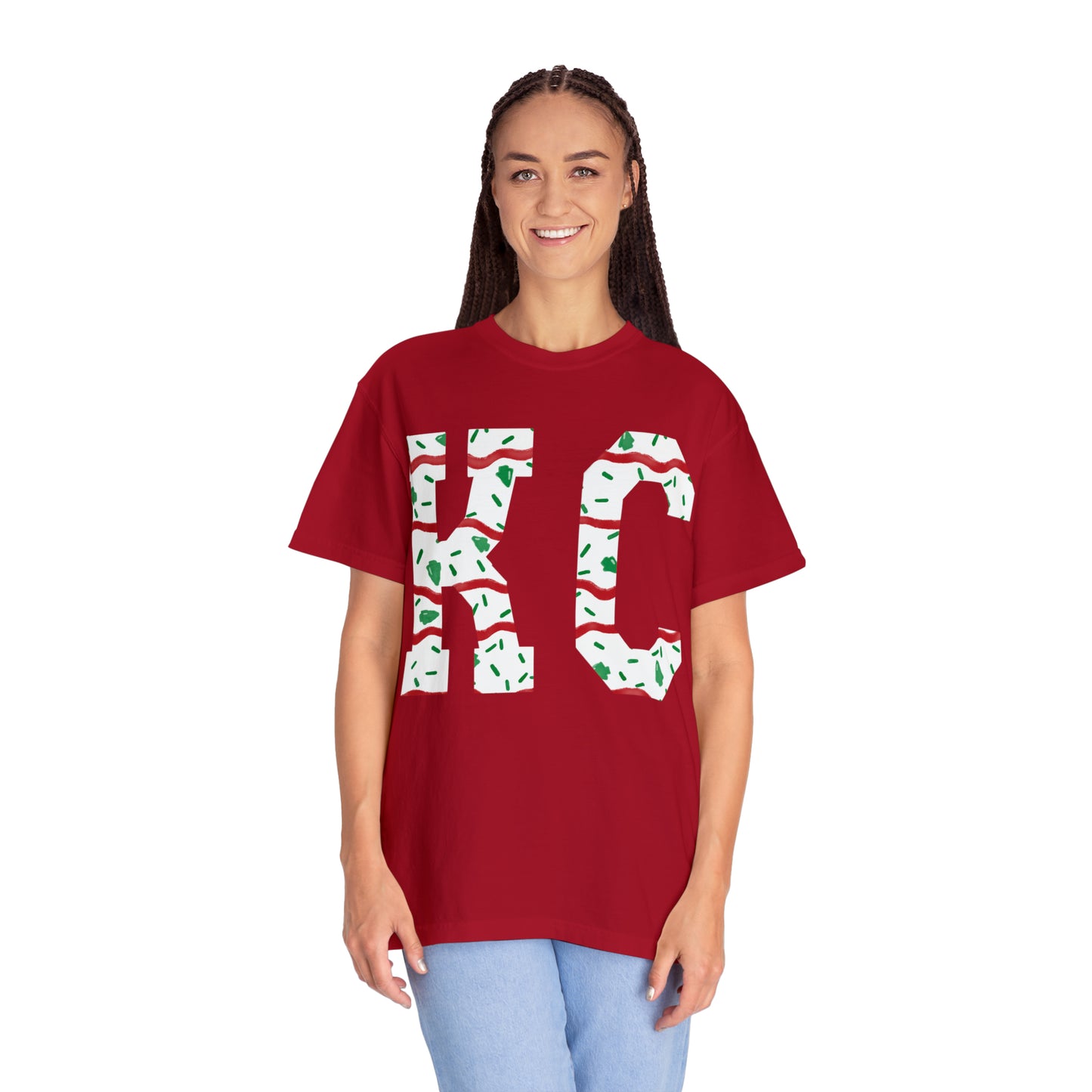 Unisex Garment-Dyed T-shirt - KC Christmas Cake