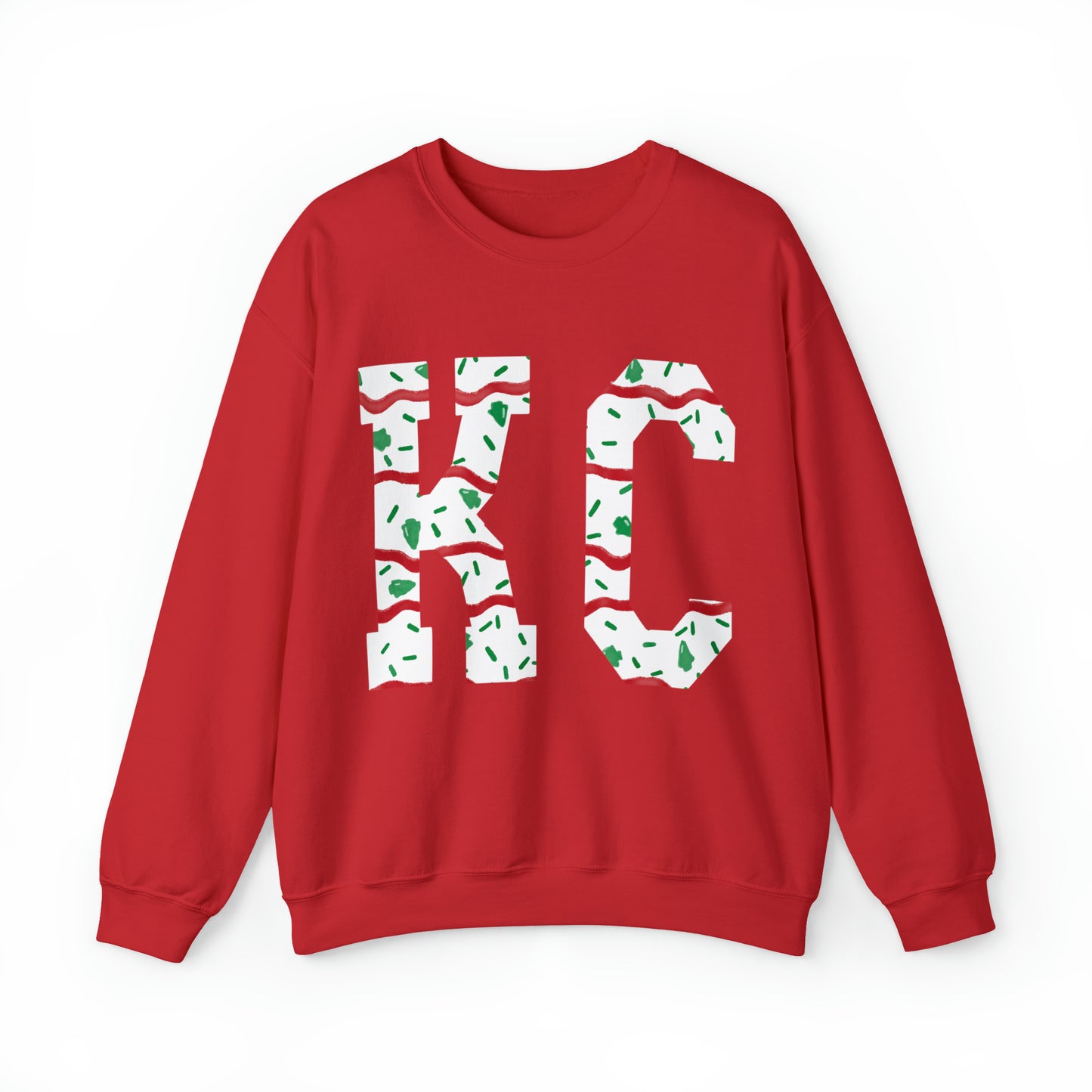 Unisex Heavy Blend™ Crewneck Sweatshirt - KC Christmas cake