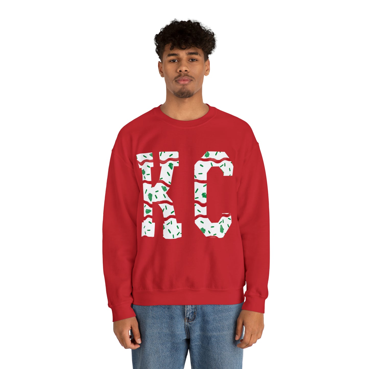 Unisex Heavy Blend™ Crewneck Sweatshirt - KC Christmas cake