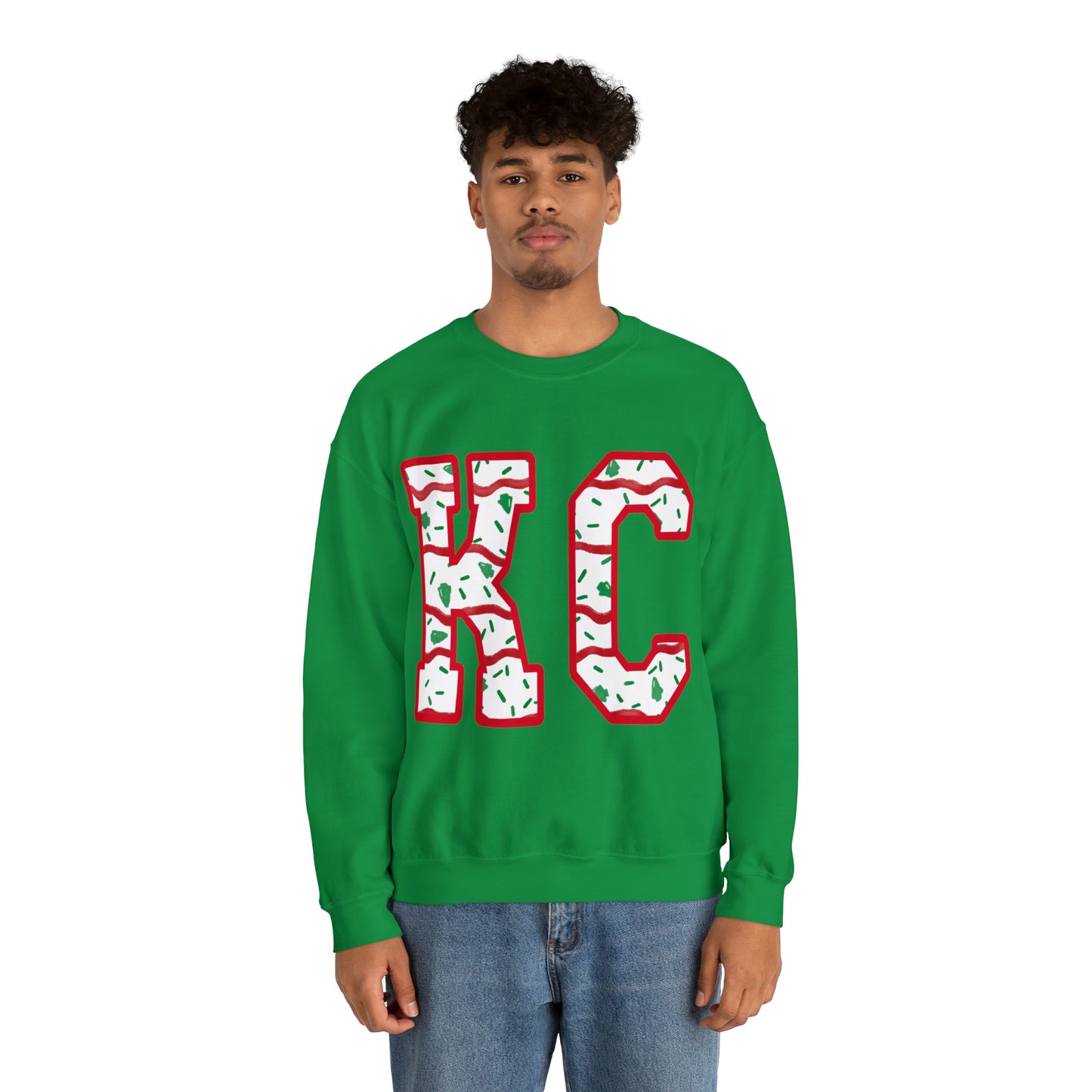 Unisex Heavy Blend™ Crewneck Sweatshirt - KC Christmas cake