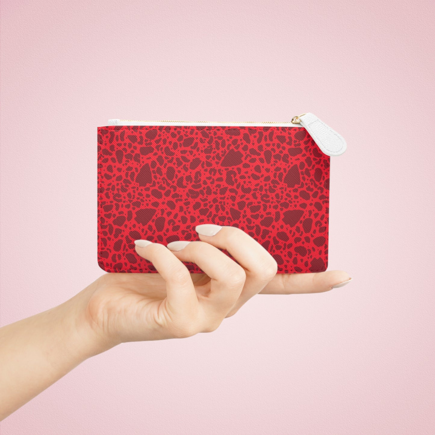 Mini Clutch Bag - Wild Arrowheads {RED}