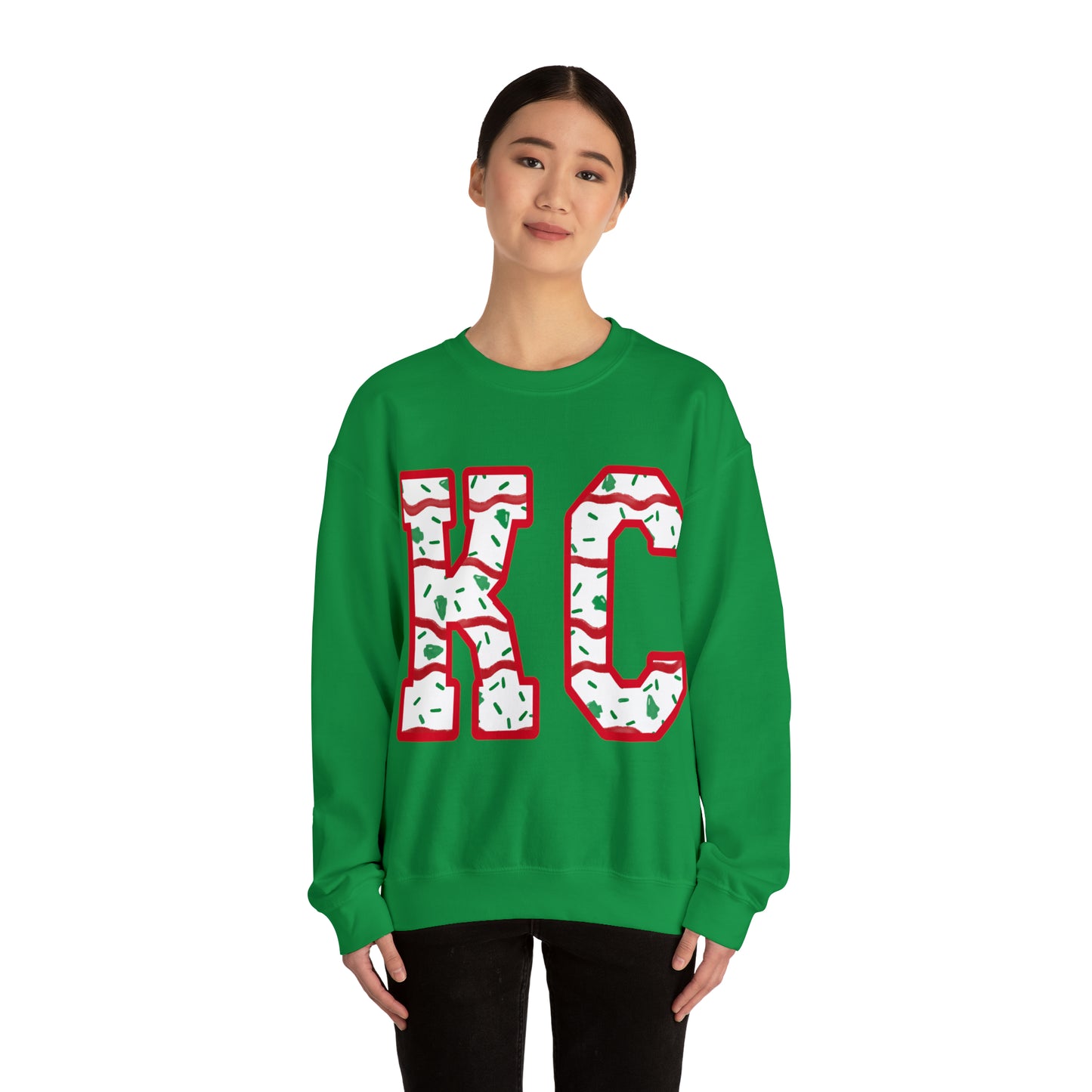 Unisex Heavy Blend™ Crewneck Sweatshirt - KC Christmas cake