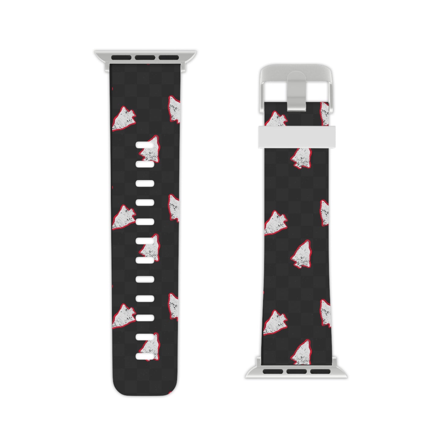 Watch Band for Apple Watch - Black Checkered arrowheads