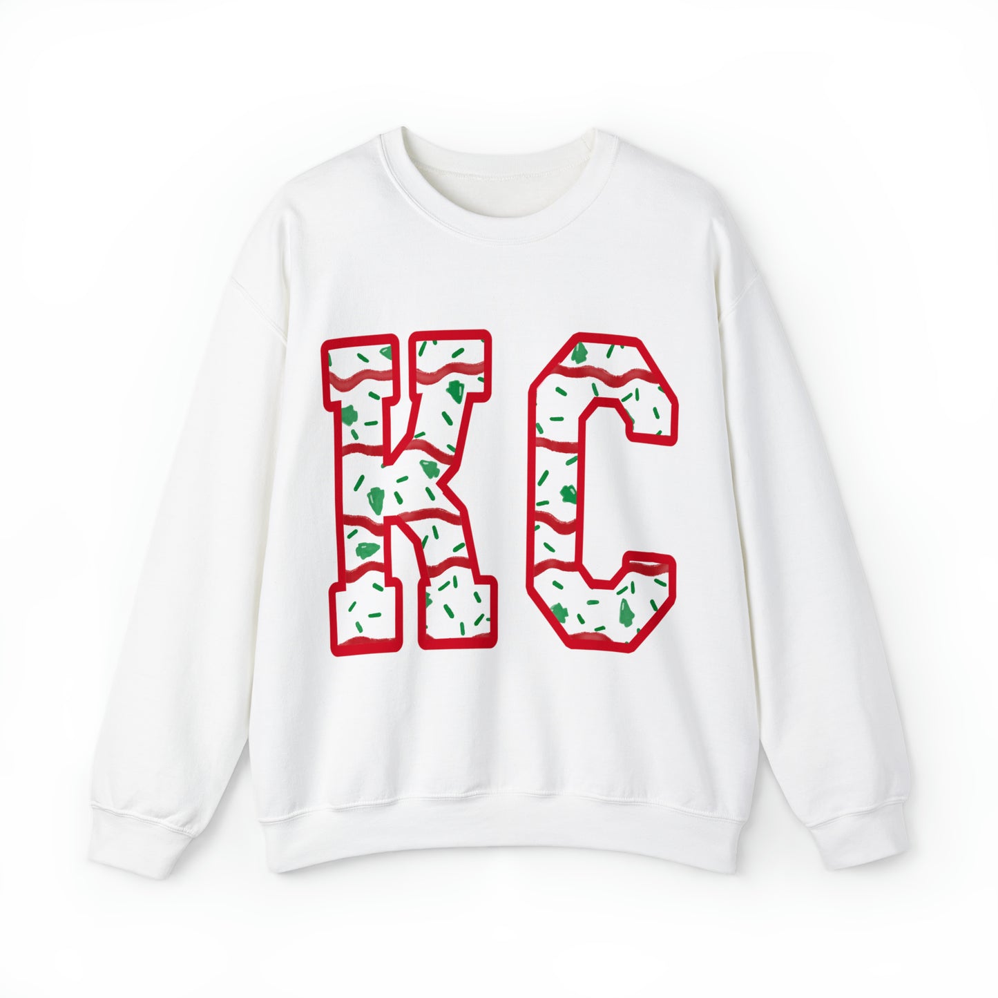 Unisex Heavy Blend™ Crewneck Sweatshirt - KC Christmas cake