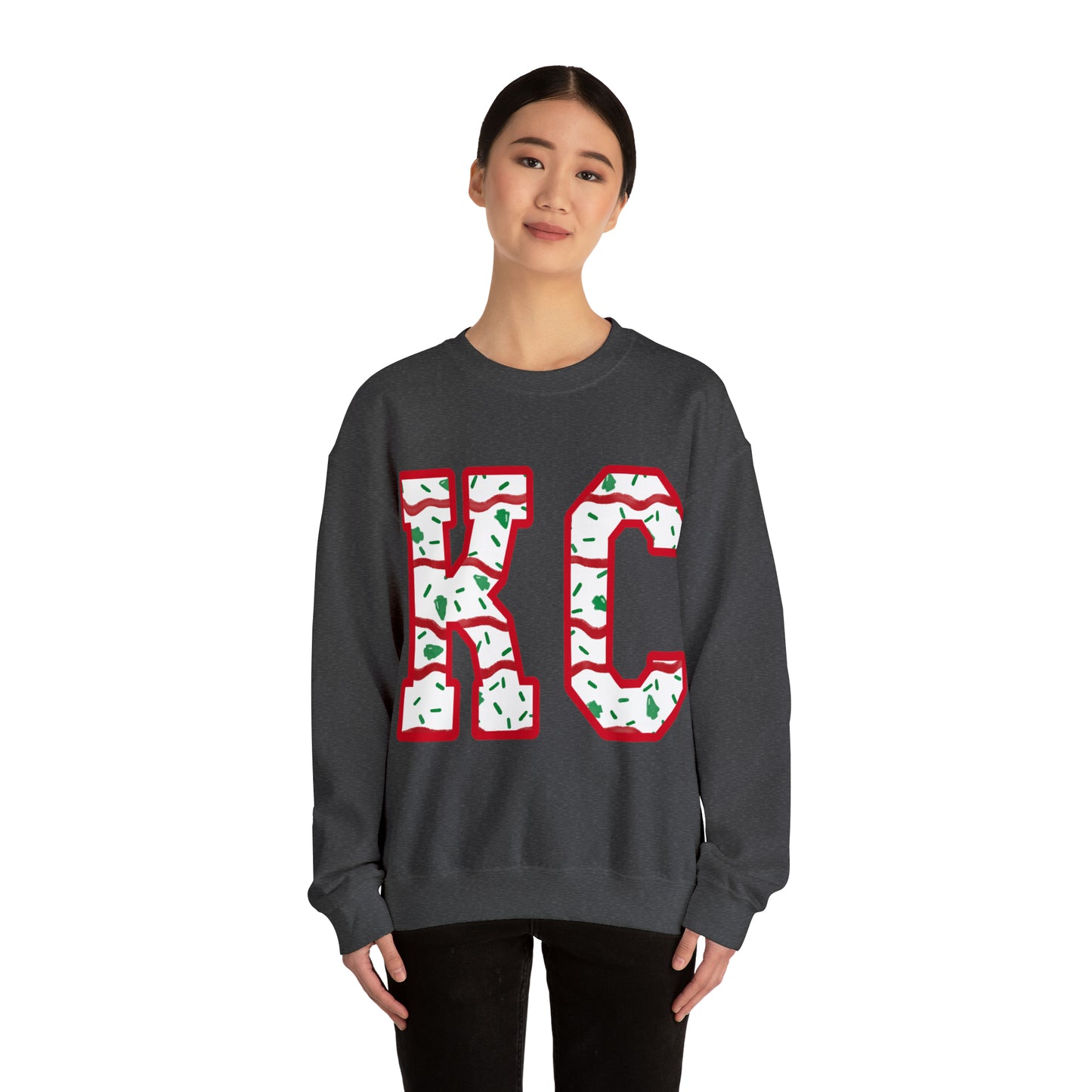 Unisex Heavy Blend™ Crewneck Sweatshirt - KC Christmas cake
