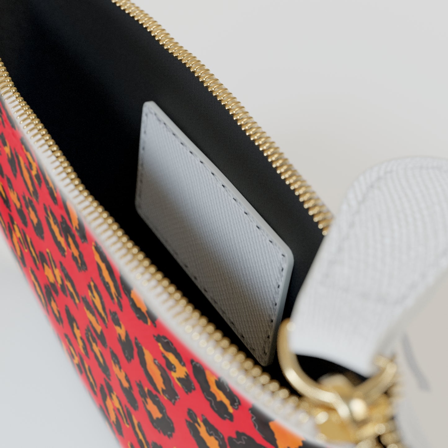Mini Clutch Bag - Red Leopard
