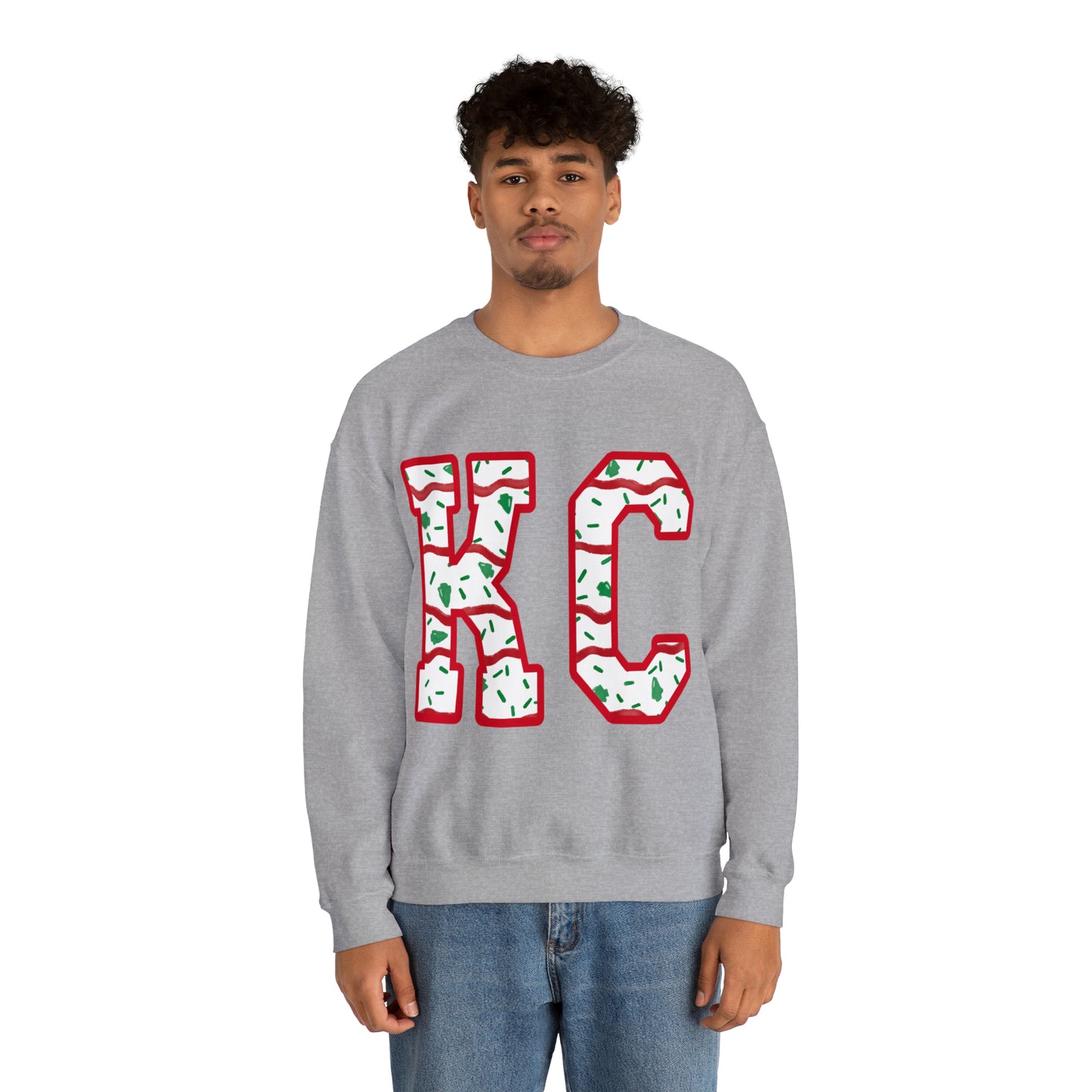 Unisex Heavy Blend™ Crewneck Sweatshirt - KC Christmas cake