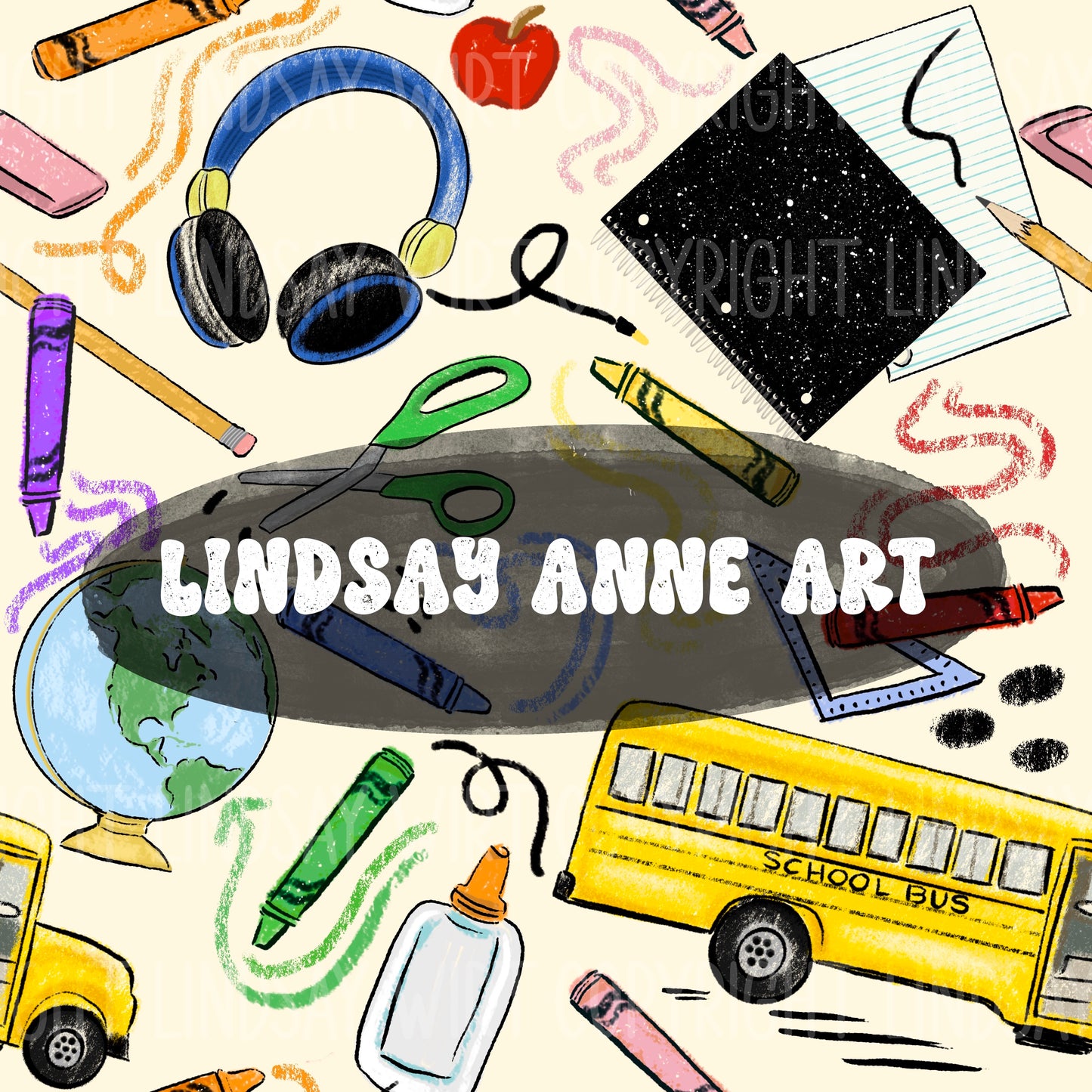Class and Crayons - linoleum