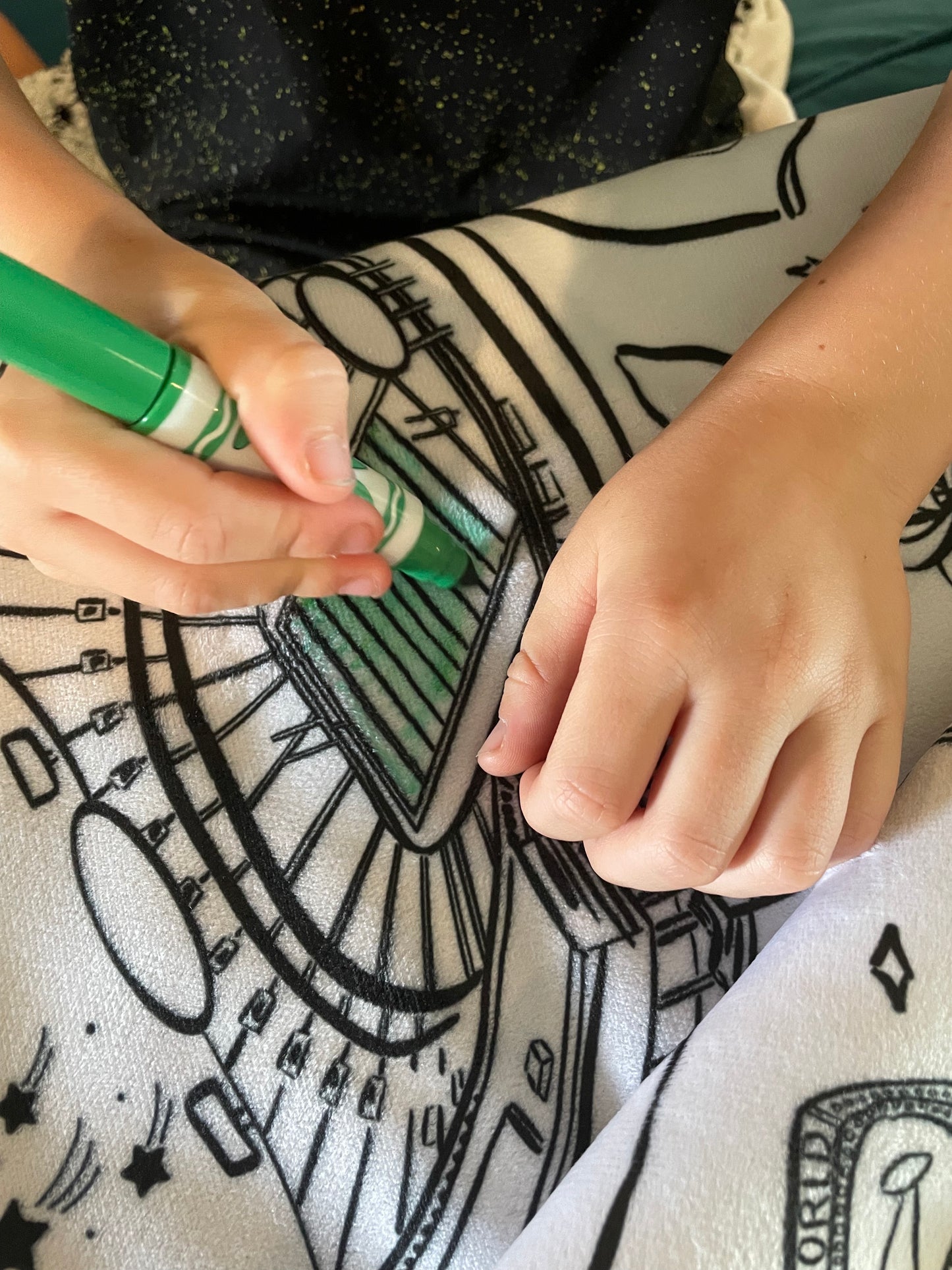 Color in the KC Kingdom Picnic Blanket