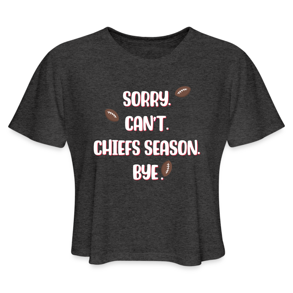 Women's Cropped T-Shirt - deep heather