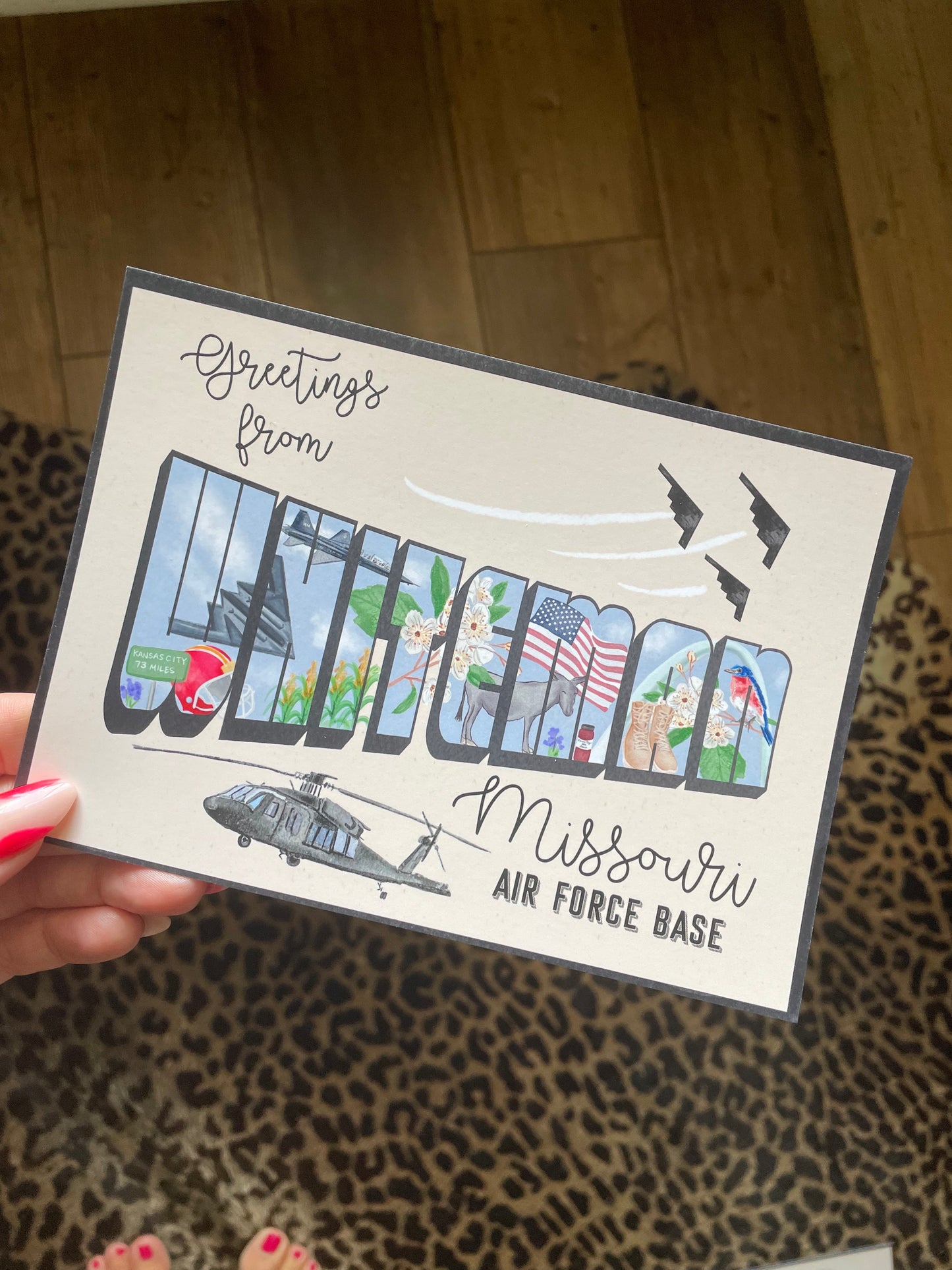 Air Force Base Post Card