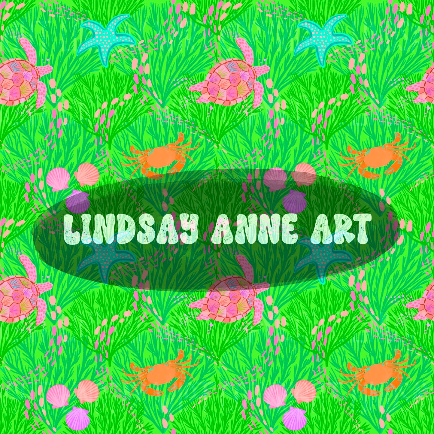 Livin' My best Sea Life - neon green