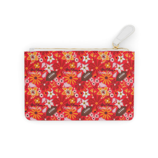 Mini Clutch Bag - Touchdown watercolor Floral