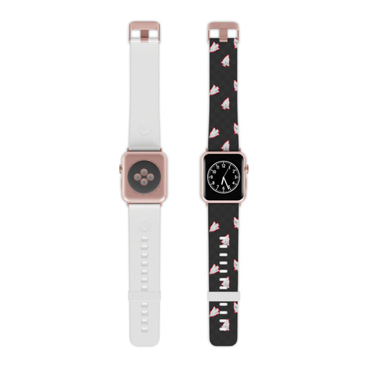 Watch Band for Apple Watch - Black Checkered arrowheads