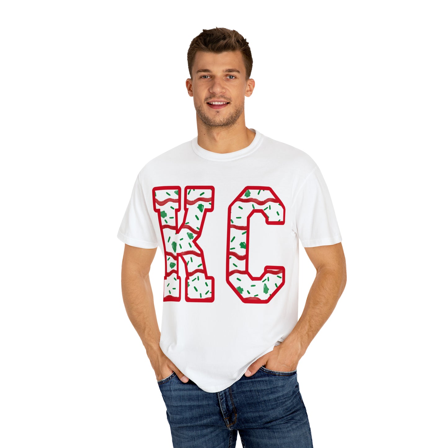 Unisex Garment-Dyed T-shirt - KC Christmas Cake