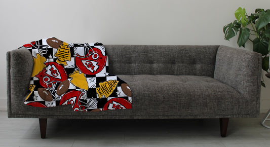 KC Helmet Checker Blanket