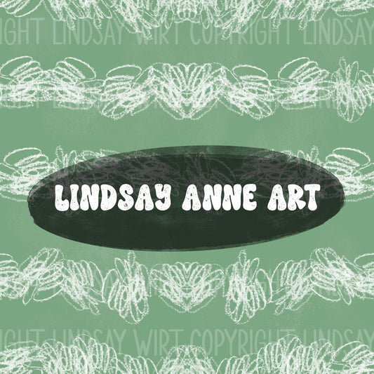 Chalkboard scribble stripe - green