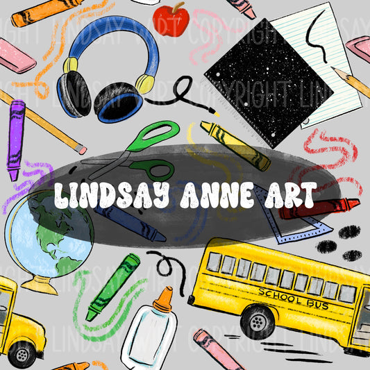 Class and Crayons - gym sweats gray