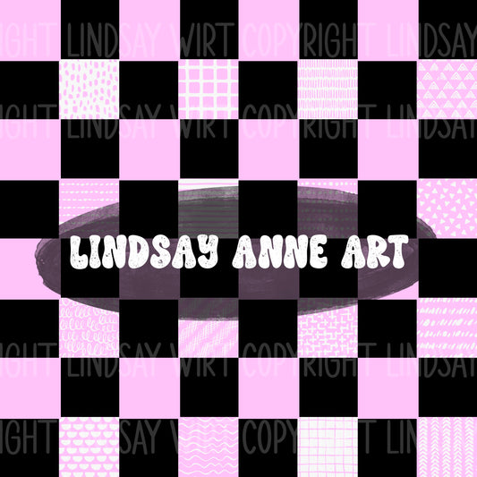 Fun Checker coordinate - Sugared Lilac