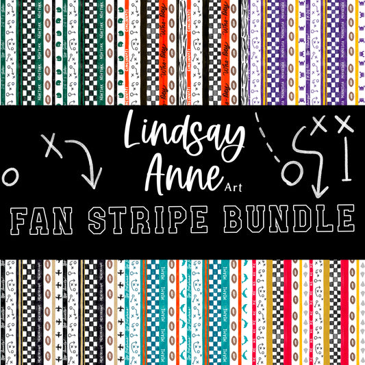Fun Fan Stripe - Seamless Bundle - Fabric Printers (USA)