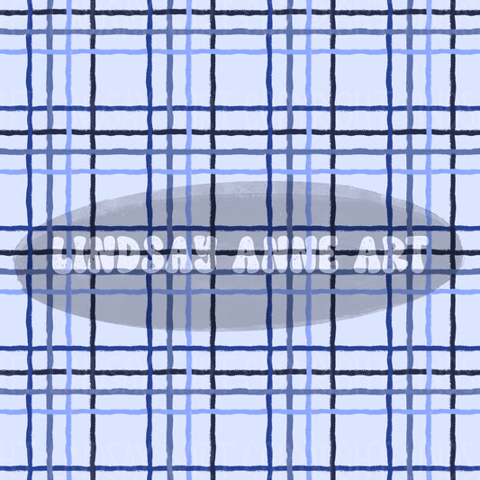 Winter Blue Yarn plaid