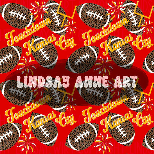 Touchdown Kansas City leopard football Blanket