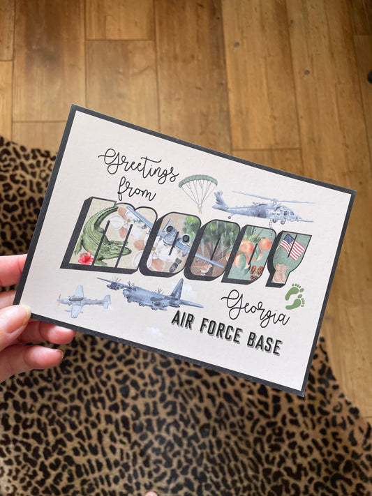 Air Force Base Post Card