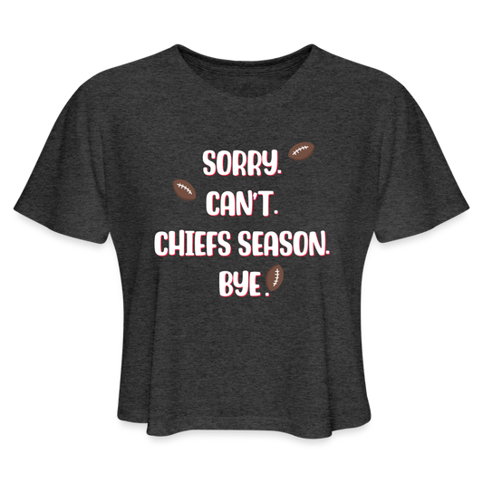 Women's Cropped T-Shirt - deep heather