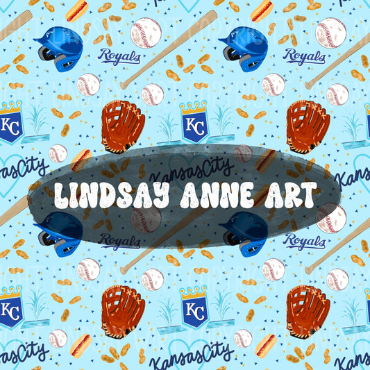 Kansas City baseball celebration blue
