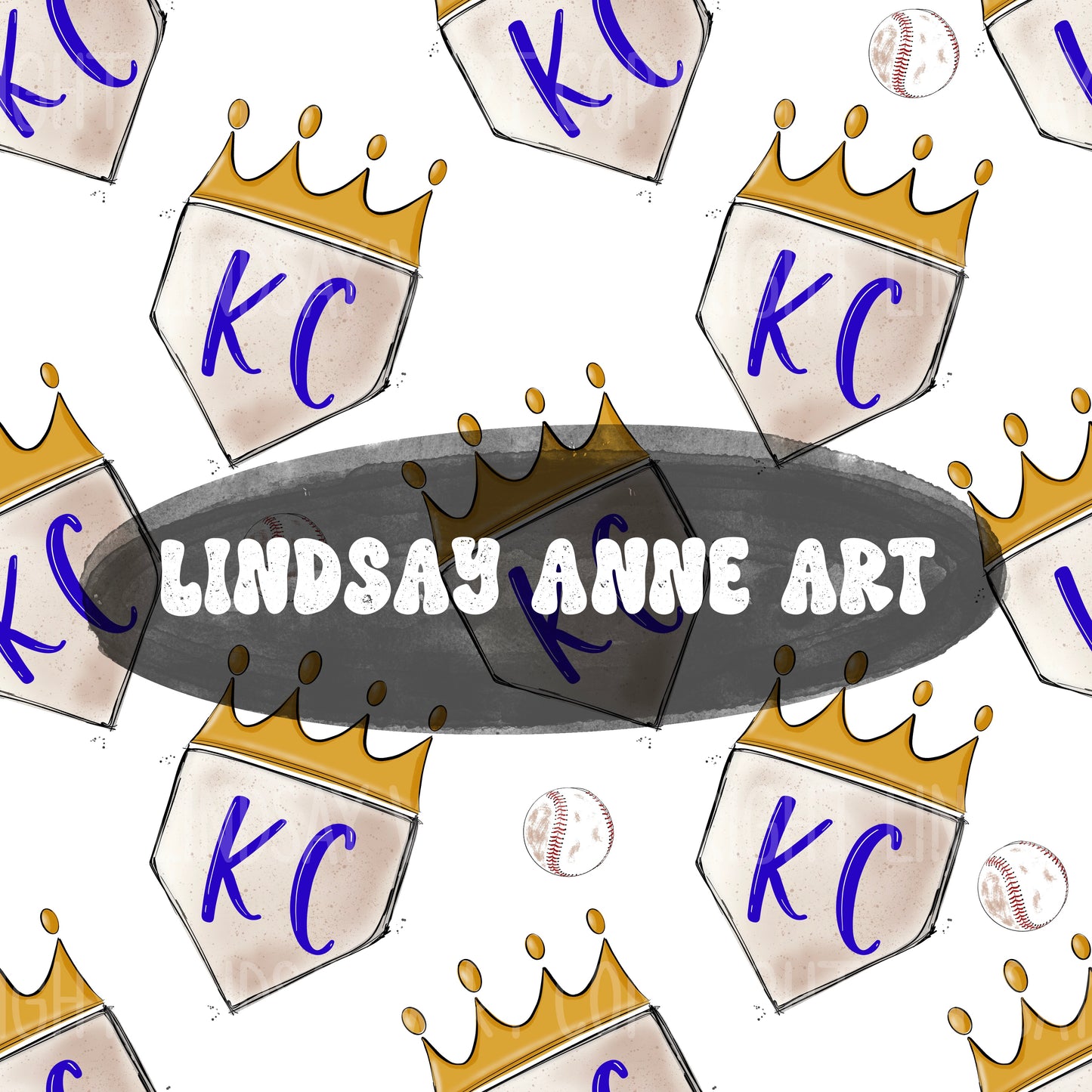 KC base with ball on white