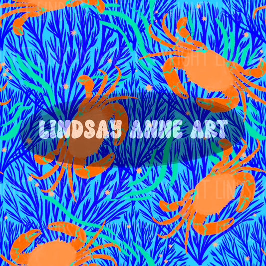 Feeling' Crabby - ocean blue