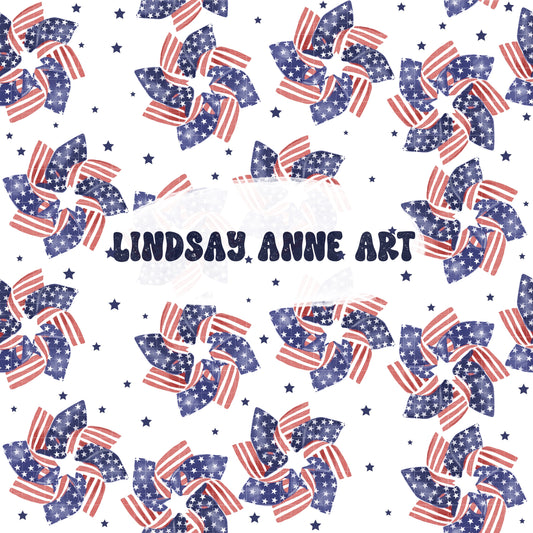 Parade Pinwheels - white